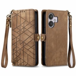 GEOM pénztárca tok Xiaomi Redmi 13C 5G barna színben