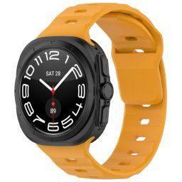BUTTERFLY Cserélhető szíj a Samsung Galaxyhoz Watch Ultra 47mm sárga