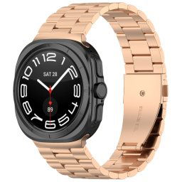 CLASSIC Fém szíj a Samsung Galaxyhoz Watch Ultra 47mm rózsaszín arany