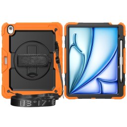 SOLID 360 Tartós burkolat a Apple iPad Air 13 2025 / Air 13 2024 narancs