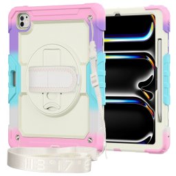 SOLID 360 tartós tok a Apple iPad Pro 13 2024 RAINBOW számára