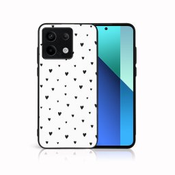 PROTEMIO MY ART Védőburkolat a Xiaomi Redmi számára Note 13 5G BLACK HEARTS (167)