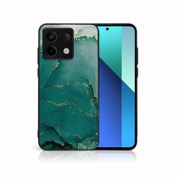 PROTEMIO MY ART Védőburkolat a Xiaomi Redmi-hez Note 13 Pro 5G GREEN MARBLE (145)