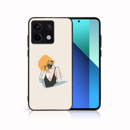 PROTEMIO MY ART Védőburkolat Xiaomi Redmi-hez Note 13 Pro 5G WOMAN (197)