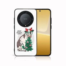 PROTEMIO MY ART Karácsonyi dizájnú borító Honor Magic6 Lite 5G VIDÁM CHRISTMAS (074)