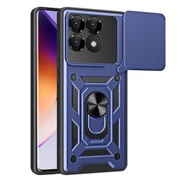 RING KAMERA Borító tartóval Xiaomi Poco F6-hoz Pro kék