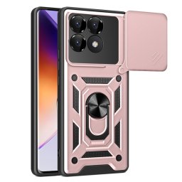 RING KAMERA Borító tartóval Xiaomi Poco F6-hoz Pro rózsaszín