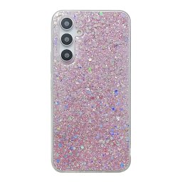GLITTER Védőburkolat a Samsung Galaxy A54-hez 5G rózsaszín