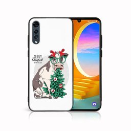 PROTEMIO MY ART Borító karácsonyi mintával LG Velvet VIDÁM CHRISTMAS (074)