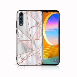 PROTEMIO MY ART Védőburkolat LG Velvet PINK MARBLE-hoz (143)