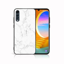 PROTEMIO MY ART Védőburkolat a LG Velvet-hoz WHITE MARBLE (144)