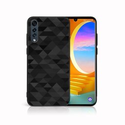 PROTEMIO MY ART Védőburkolat a LG Velvet-hoz BLACK TRIANGLES (232)