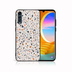 PROTEMIO MY ART Védőburkolat a LG Velvet BEIGE TERRAZZO-hoz (162)