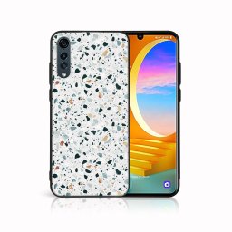 PROTEMIO MY ART Védőburkolat a LG Velvet-hoz GREY TERRAZZO (163)