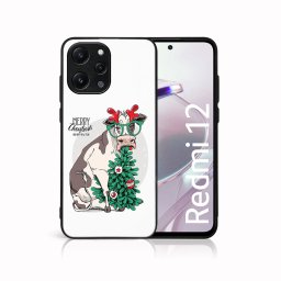 PROTEMIO MY ART Karácsonyi kivitelű borító Xiaomi Redmi 12 MERRY CHRISTMAS (074)