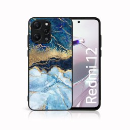 PROTEMIO MY ART Védőburkolat a Xiaomi Redmi 12-hez BLUE MARBLE (141)