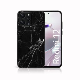 PROTEMIO MY ART Védőburkolat a Xiaomi Redmi 12-hez BLACK MARBLE (142)
