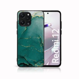 PROTEMIO MY ART Védőburkolat a Xiaomi Redmi 12-hez GREEN MARBLE (145)