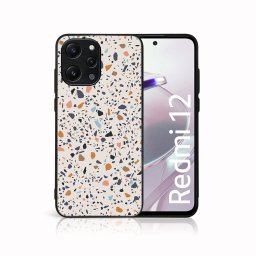 PROTEMIO MY ART Védőburkolat a Xiaomi Redmi 12 BEIGE TERRAZZO (162) számára