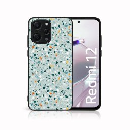 PROTEMIO MY ART Védőburkolat a Xiaomi Redmi 12-hez BLUE TERRAZZO (164)