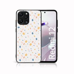 PROTEMIO MY ART Védőburkolat Xiaomi Redmi 12 ORANGE TERRAZZO (165) készülékhez