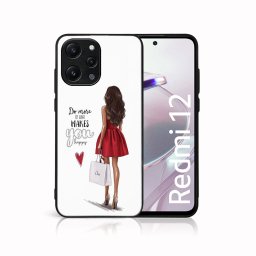PROTEMIO MY ART Védőburkolat a Xiaomi Redmi 12-hez RED DRESS (137)