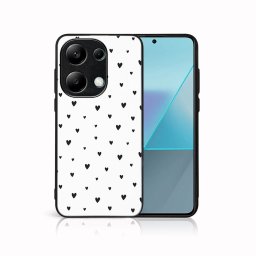 PROTEMIO MY ART Védőburkolat a Xiaomi Redmi-hez Note 13 BLACK HEARTS (167)