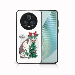 PROTEMIO MY ART Karácsonyi dizájnú borító Honor Magic5 Pro 5G VIDÁM CHRISTMAS (074)