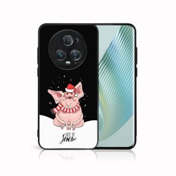 PROTEMIO MY ART Karácsonyi dizájnú borító Honor Magic5 Pro 5G LET IT SNOW (075)