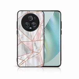 PROTEMIO MY ART Védőburkolat a Honor Magic5-höz Pro 5G PINK MARBLE (143)