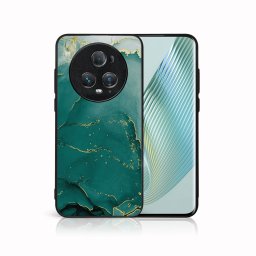 PROTEMIO MY ART Védőburkolat a Honor Magic5-höz Pro 5G GREEN MARBLE (145)