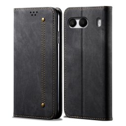 DENIM Pénztárcahuzat OnePlus Nord 4 5G-hoz fekete