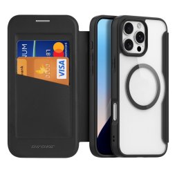 DUX X PRO Flip tok, MagSafe, Apple iPhone 16 Pro fekete