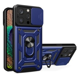 RING KAMERA Borító tartóval Apple számára iPhone 16 Pro kék