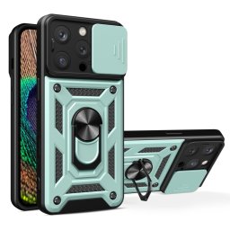 RING KAMERA Borító tartóval Apple iPhone 16 Pro zöld