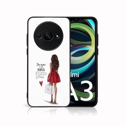 PROTEMIO MY ART Védőburkolat Xiaomi Redmi A3-hoz RED DRESS (137)