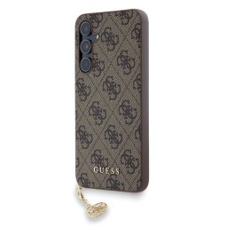 GUESS 4G Fedél medállal Samsung Galaxy A55 5G barna
