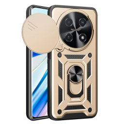RING KAMERA Borító tartóval Huawei nova 12i aranyhoz