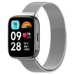 MILANESE Fém szíj Xiaomi Redmi-hez Watch 3 Aktív ezüst