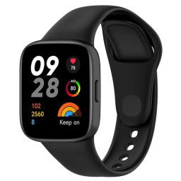 SILICONE Cserélhető szíj a Xiaomi Redmi-hez Watch 3 fekete