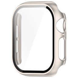 PC FULL COVER Műanyag borítás üveggel a Apple Watch 10 46mm STARLIGHT-hoz