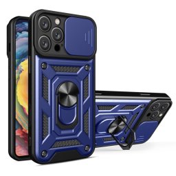 RING KAMERA Borító tartóval Apple számára iPhone 16 Pro Max kék