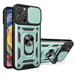 RING KAMERA Borító tartóval Apple számára iPhone 16 Pro Max zöld