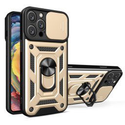 RING KAMERA Borító tartóval Apple iPhone 16 Pro Max arany