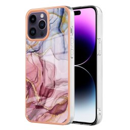 IMD MARBLE Védőburkolat Apple iPhone 16 Pro Max ROSE RED-hoz
