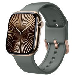 SILICONE Cserélhető szíj a Apple Watch 10 46 mm-es olívához