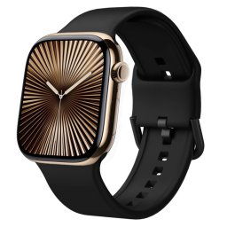 SILICONE Cserélhető szíj Apple Watch 10-hez 46mm fekete