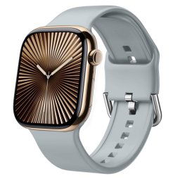 SILICONE Cserélhető szíj a Apple Watch 10-hez 46mm szürke
