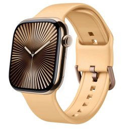 SILICONE Cserélhető szíj a Apple Watch 10-hez 46mm narancs