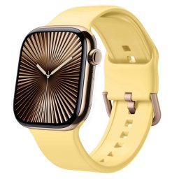 SILICONE Cserélhető heveder Apple Watch 10-hez 46mm sárga